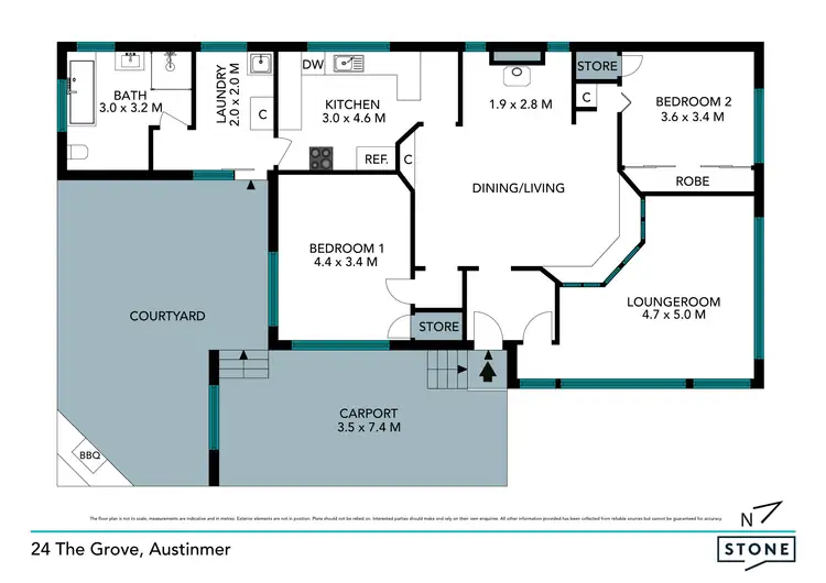 Floorplan of Homely house listing, 24 The Grove, Austinmer NSW 2515