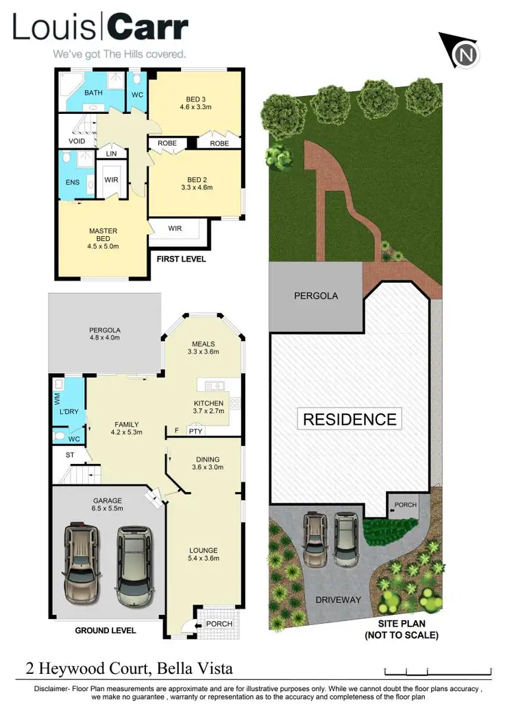 Floorplan of Homely semi-detached listing, 2 Heywood Court, Bella Vista NSW 2153