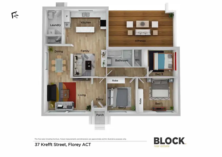 Floorplan of Homely house listing, 37 Krefft Street, Florey ACT 2615