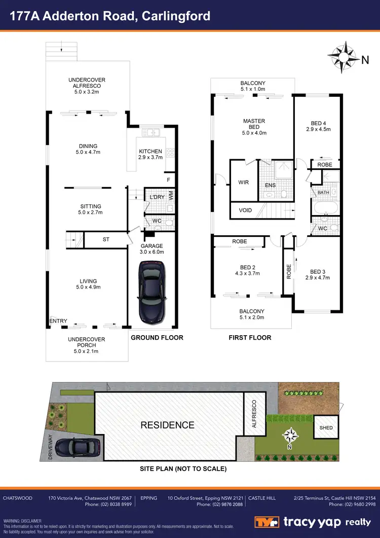 Floorplan of Homely semi-detached listing, 26/177A Adderton Road, Carlingford NSW 2118