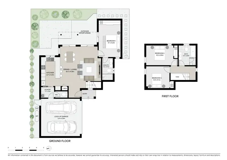 Floorplan of Homely semi-detached listing, 2/24 Murray Street, Booker Bay NSW 2257