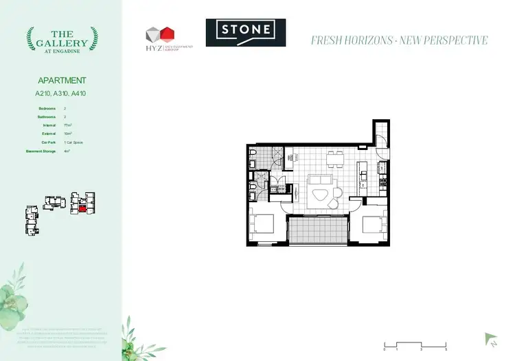 Floorplan of Homely apartment listing, A410/1081 Old Princes Highway, Engadine NSW 2233