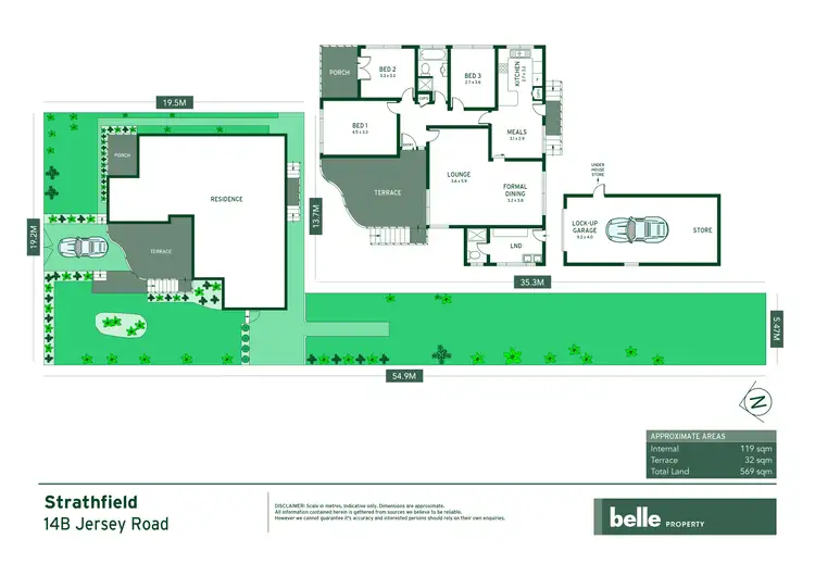 Floorplan of Homely house listing, 14B Jersey Road, Strathfield NSW 2135