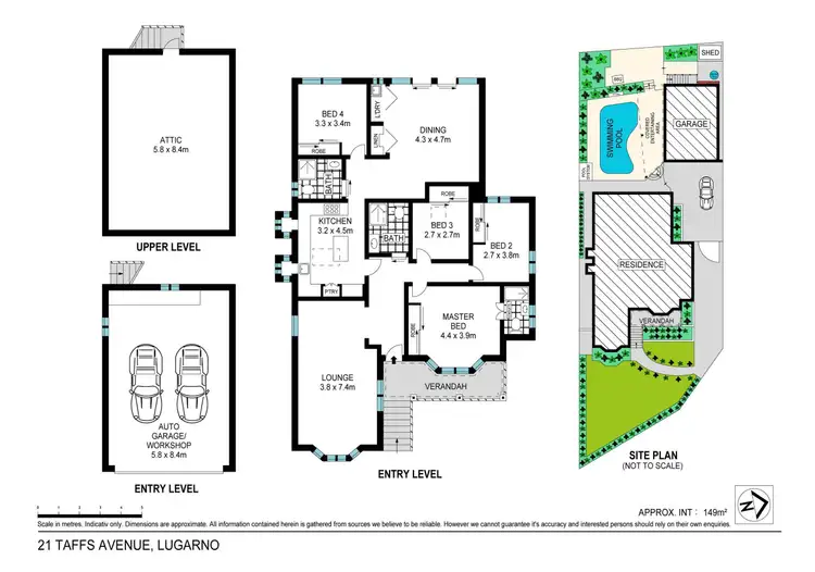 Floorplan of Homely house listing, 21 Taffs Avenue, Lugarno NSW 2210
