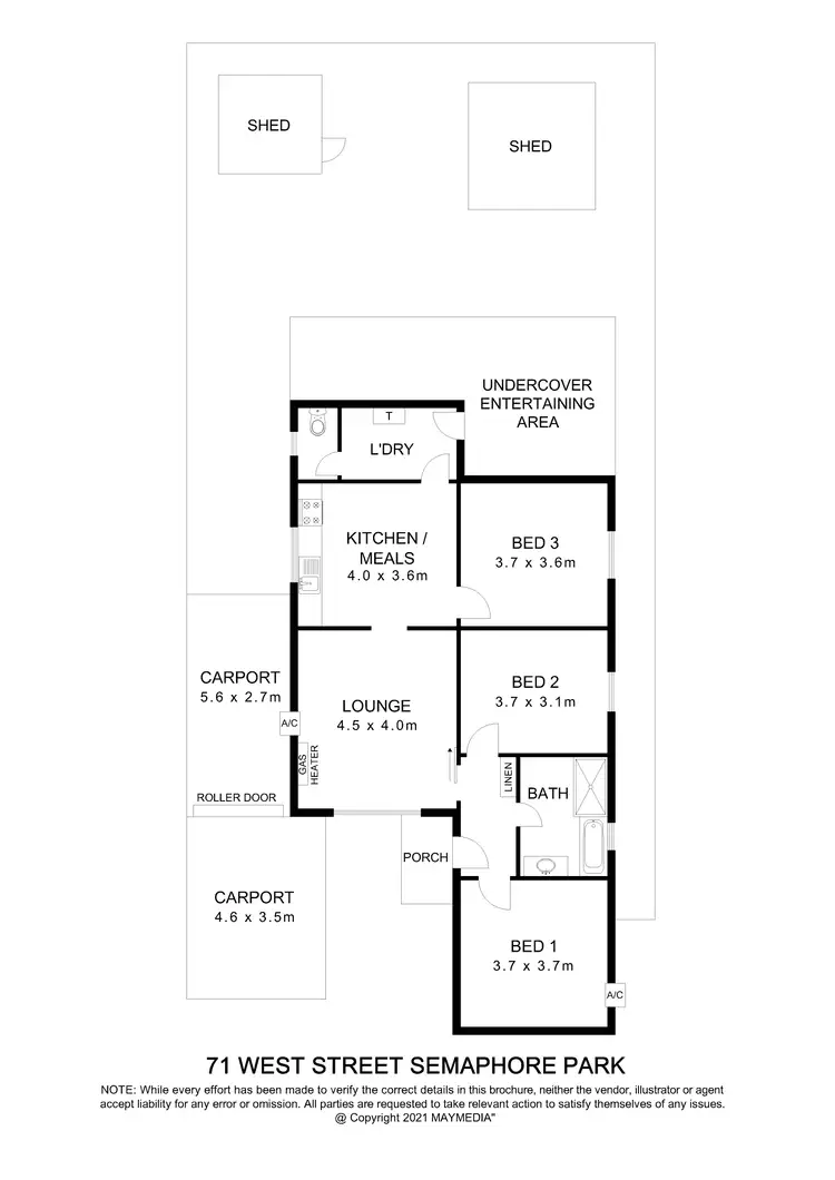 Floorplan of Homely house listing, 71 West Street, Semaphore Park SA 5019