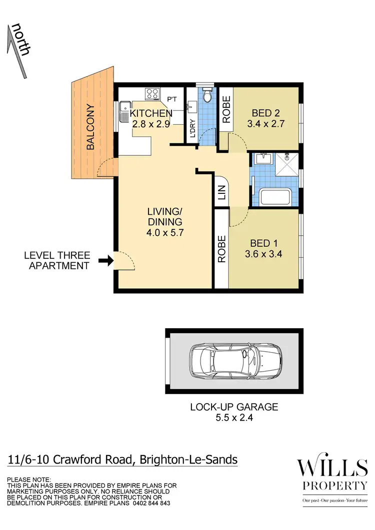 Floorplan of Homely unit listing, 11/6-10 Crawford Road, Brighton-Le-Sands NSW 2216
