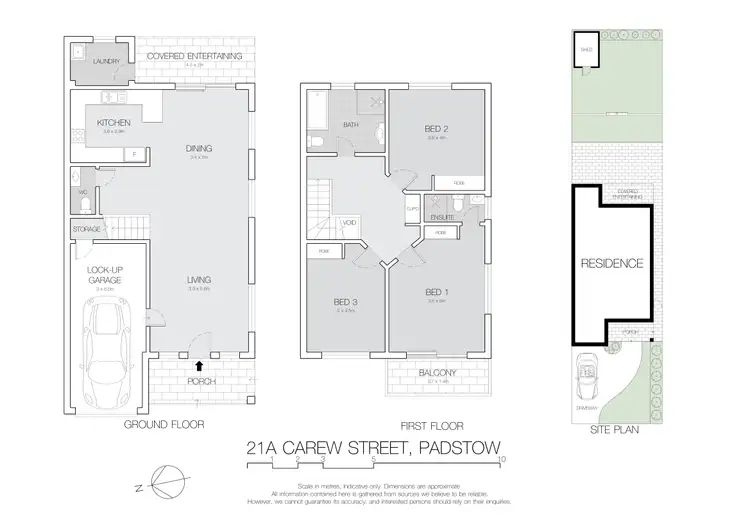 Floorplan of Homely semi-detached listing, 21a Carew Street, Padstow NSW 2211