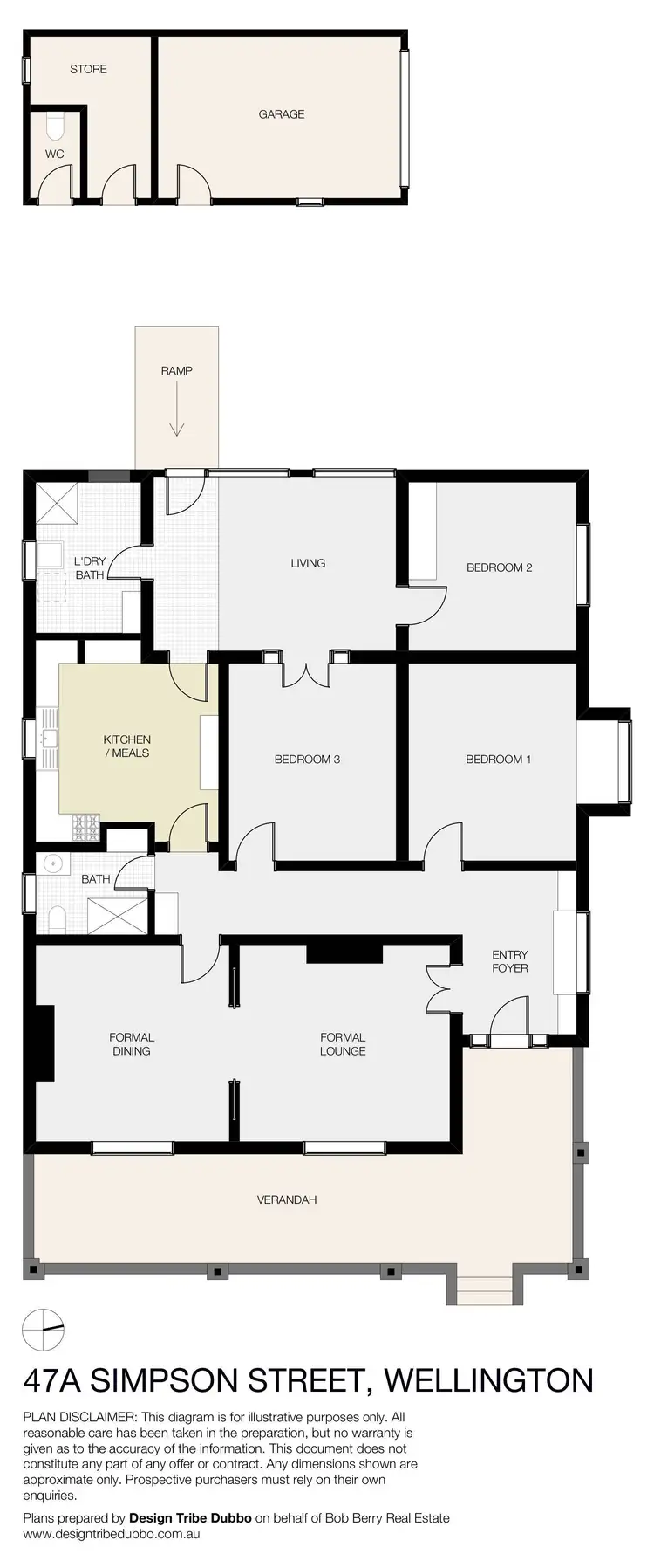 Floorplan of Homely house listing, 47A Simpson Street, Wellington NSW 2820