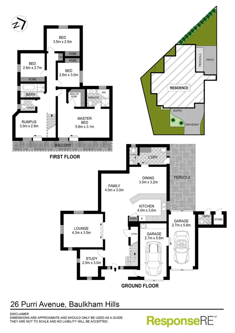 Floorplan of Homely semi-detached listing, 26 Purri Avenue, Baulkham Hills NSW 2153
