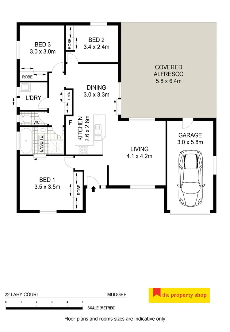 Floorplan of Homely house listing, 22 Lahy Court, Mudgee NSW 2850