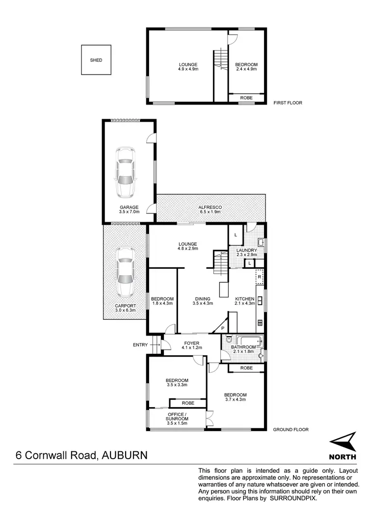 Floorplan of Homely house listing, 6 Cornwall Road, Auburn NSW 2144