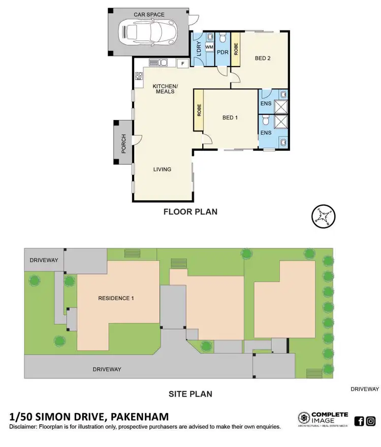 Floorplan of Homely house listing, 50 Simon Drive, Pakenham VIC 3810