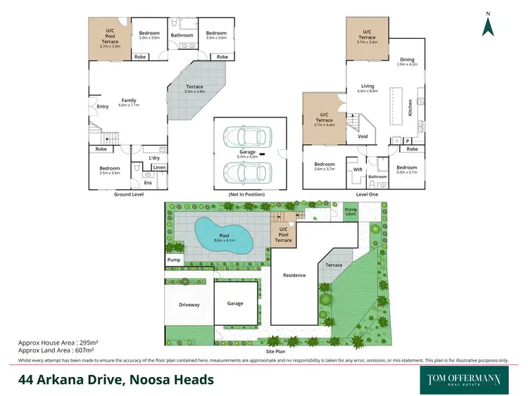 Floorplan of Homely house listing, 44 Arkana Drive, Noosa Heads QLD 4567