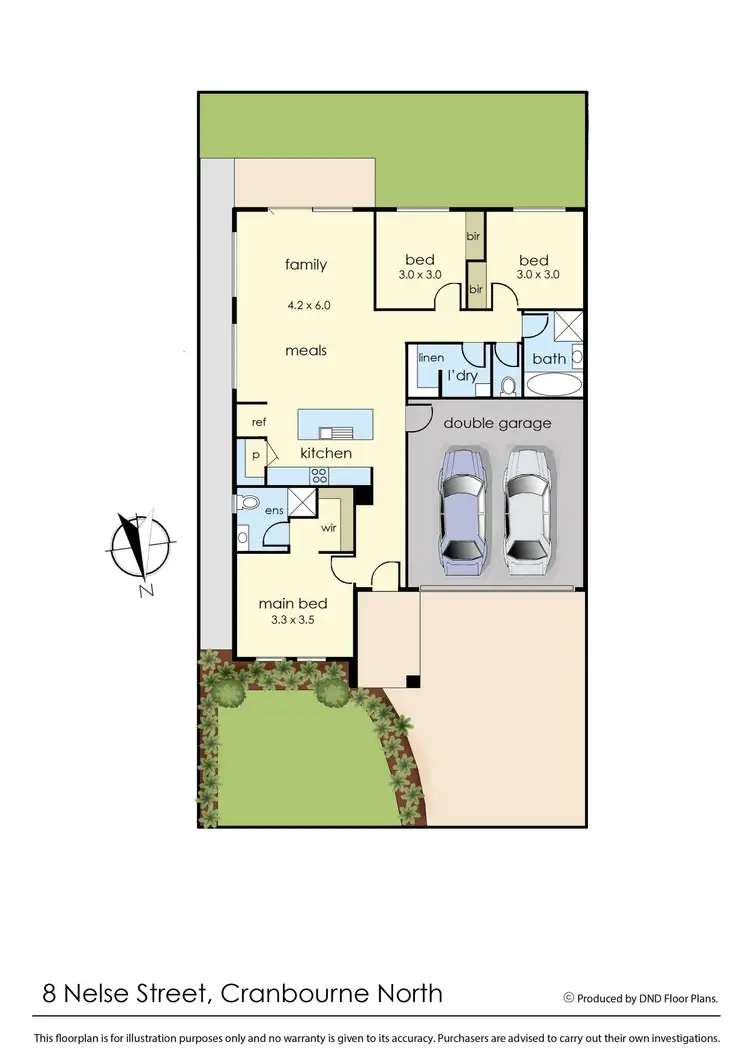 Floorplan of Homely house listing, 8 Nelse Street, Cranbourne North VIC 3977