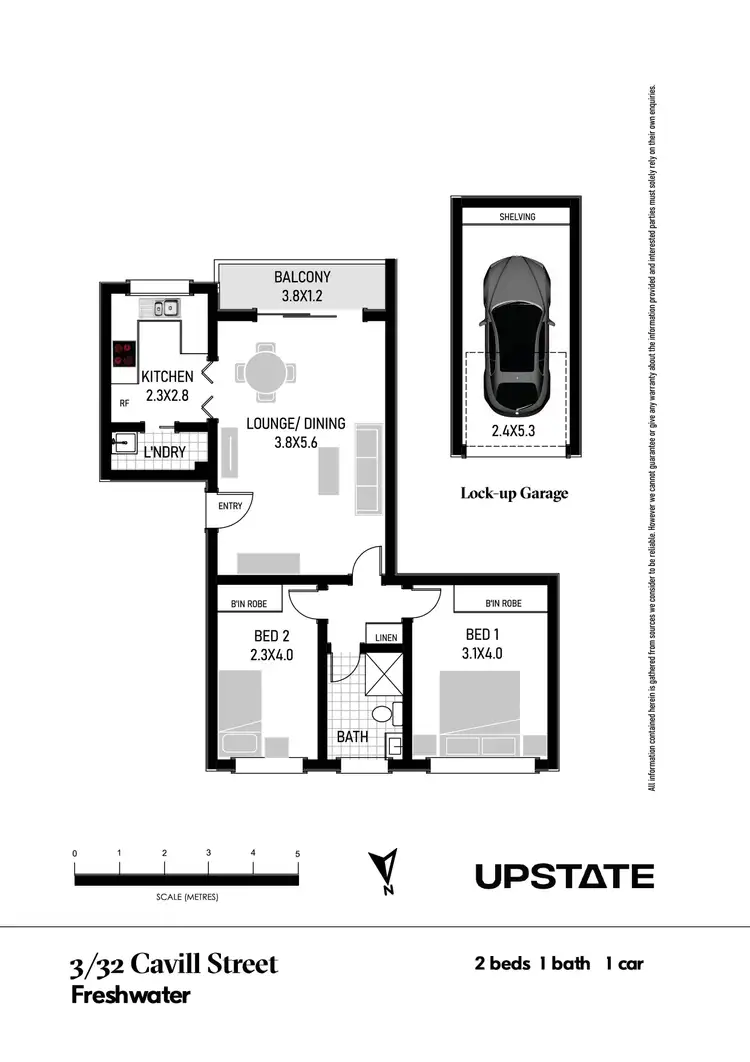 Floorplan of Homely unit listing, 3/32 Cavill Street, Freshwater NSW 2096