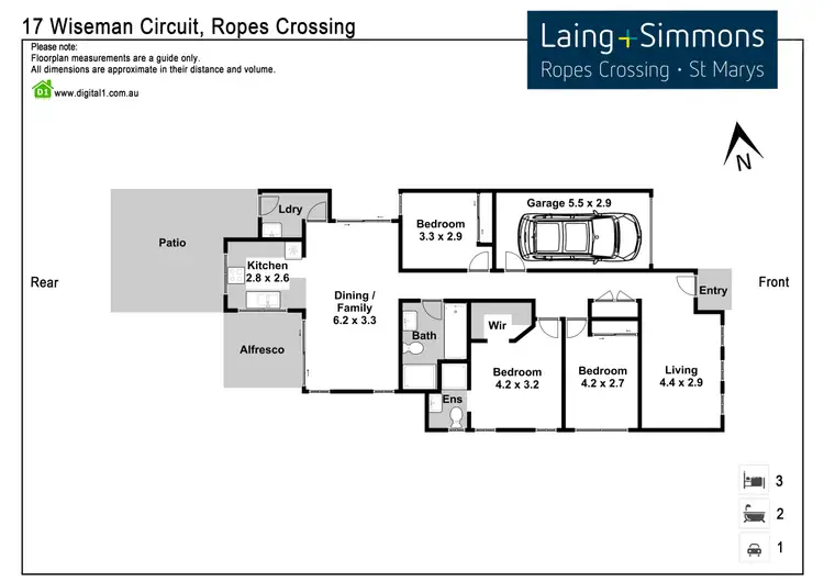 Floorplan of Homely house listing, 17 Wiseman Circuit, Ropes Crossing NSW 2760