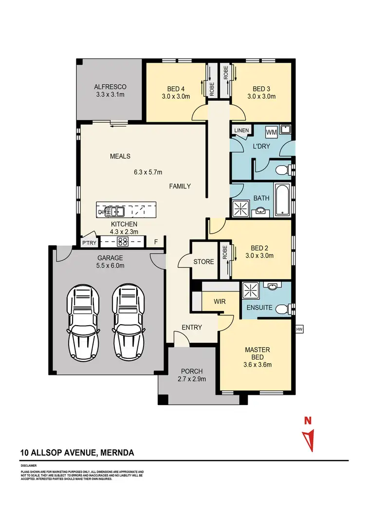 Floorplan of Homely house listing, 10 Allsop Avenue, Mernda VIC 3754