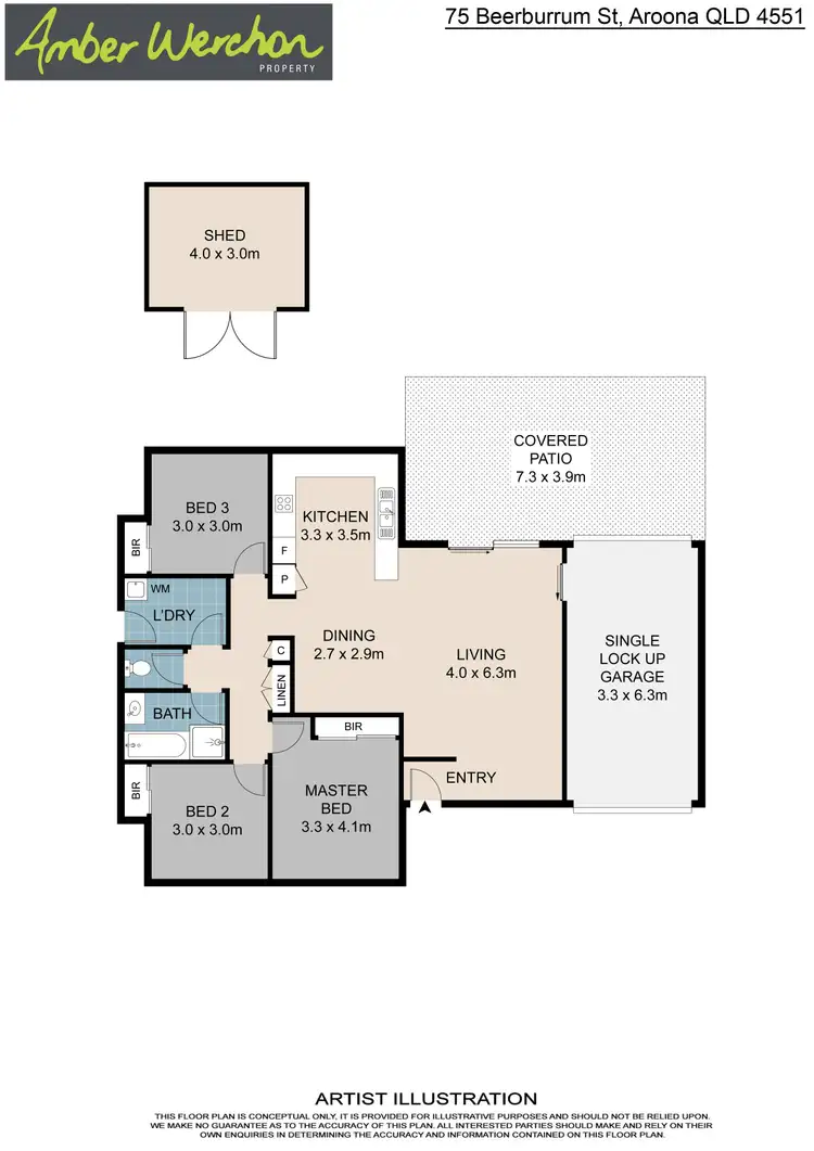 Floorplan of Homely house listing, 75 Beerburrum Street, Aroona QLD 4551