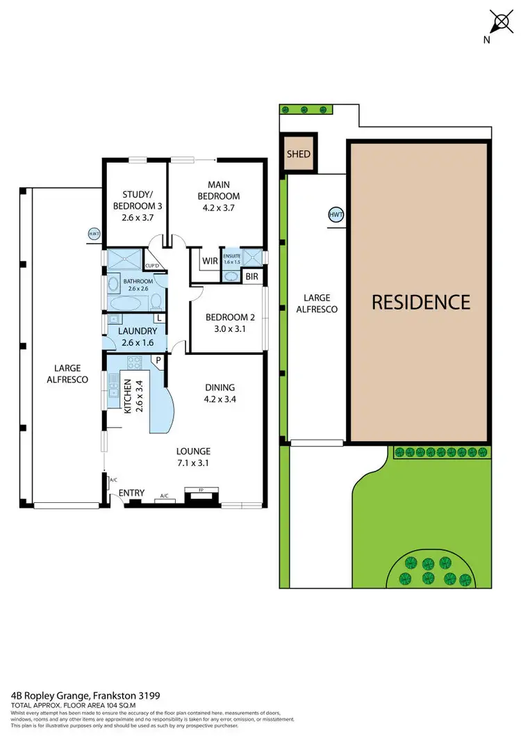 Floorplan of Homely house listing, 4B Ropley Grange, Frankston VIC 3199