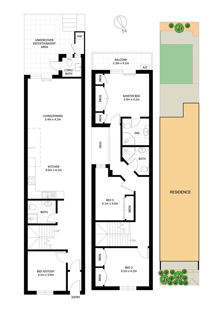 Floorplan of Homely house listing, 76A Terry Street, Tempe NSW 2044