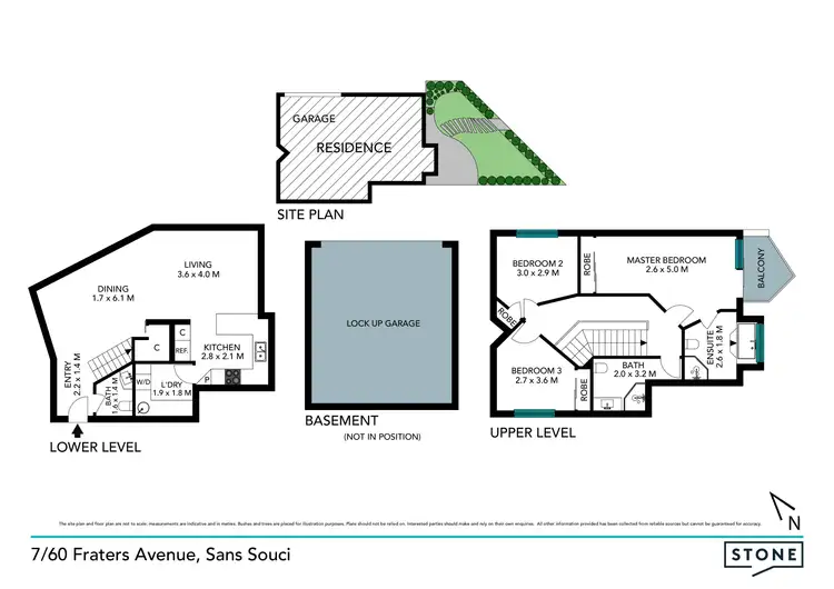 Floorplan of Homely townhouse listing, 7/60-62 Fraters Avenue, Sans Souci NSW 2219