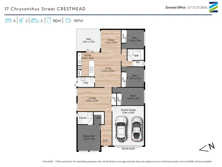 Floorplan of Homely house listing, 17 Chrysanthus Street, Crestmead QLD 4132
