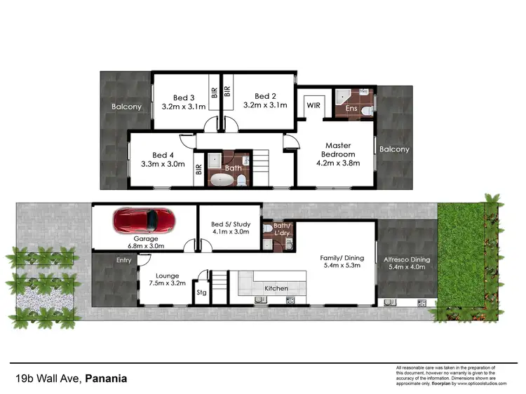 Floorplan of Homely semi-detached listing, 19B Wall Avenue, Panania NSW 2213