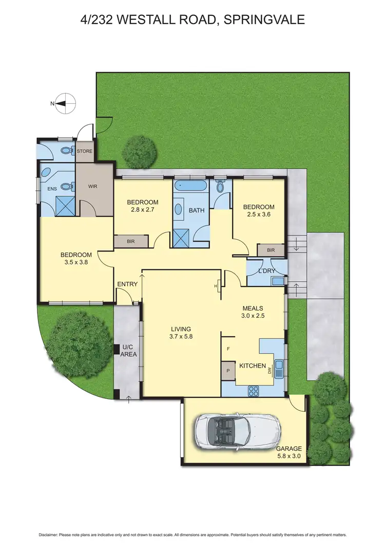 Floorplan of Homely unit listing, 4/232 Westall Road, Springvale VIC 3171