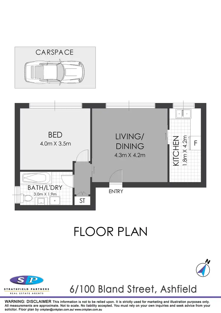 Floorplan of Homely apartment listing, 6/100 Bland Street, Ashfield NSW 2131