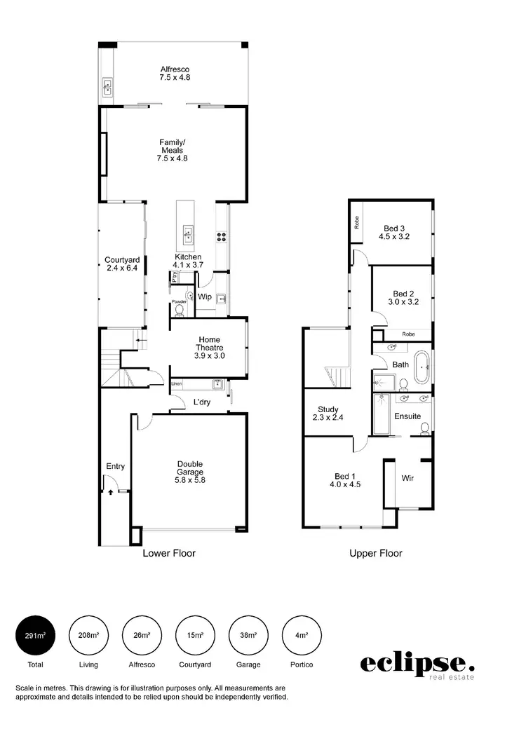 Floorplan of Homely house listing, 66B Alexander Avenue, Campbelltown SA 5074