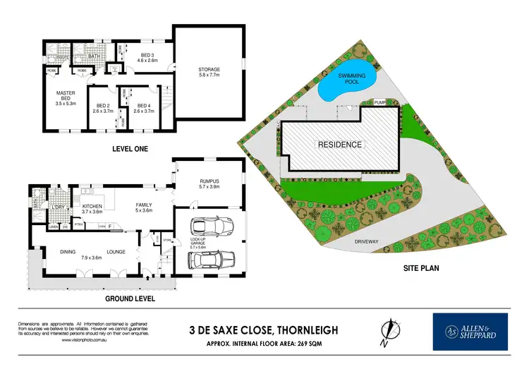 Floorplan of Homely house listing, 3 De Saxe Close, Thornleigh NSW 2120