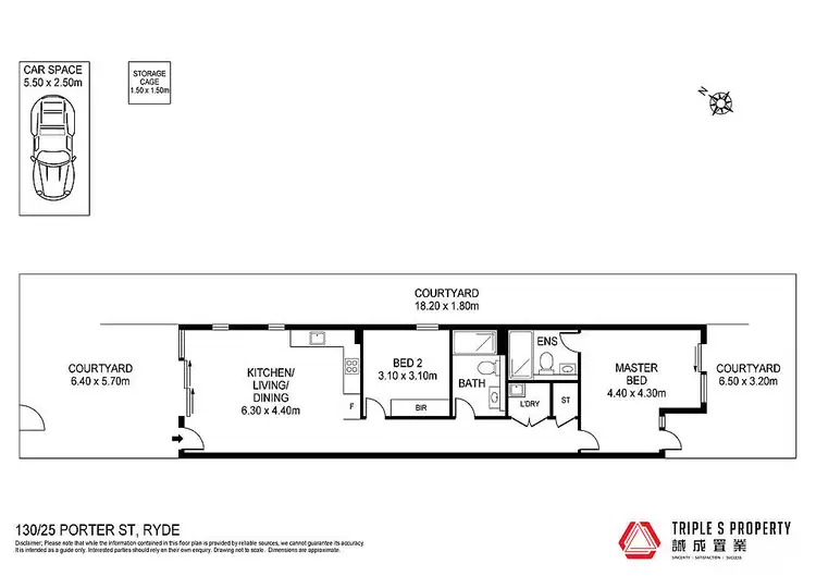 Floorplan of Homely apartment listing, 130/25 Porter Street, Ryde NSW 2112