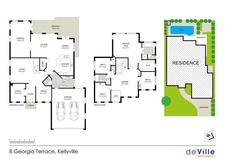 Floorplan of Homely house listing, 8 Georgia Terrace, Kellyville NSW 2155