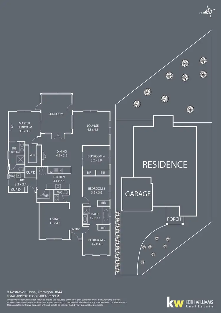Floorplan of Homely house listing, 8 Rostrevor Close, Traralgon VIC 3844