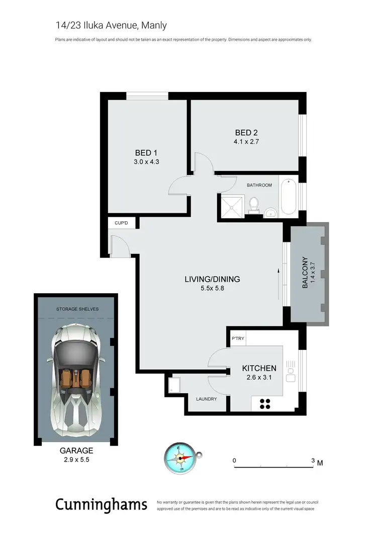 Floorplan of Homely unit listing, 14/23 Iluka Avenue, Manly NSW 2095