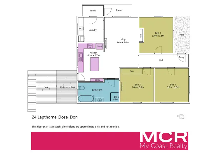 Floorplan of Homely house listing, 24 Lapthorne Close, Don TAS 7310