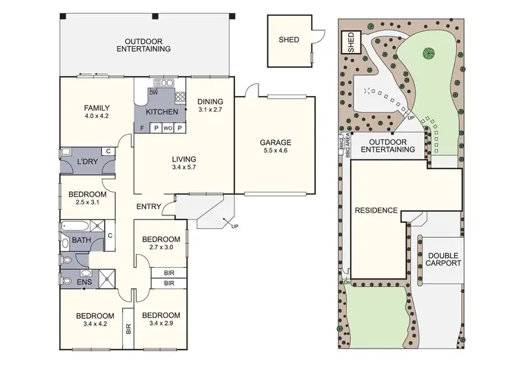 Floorplan of Homely house listing, 14 Ambon Rise, Croydon North VIC 3136