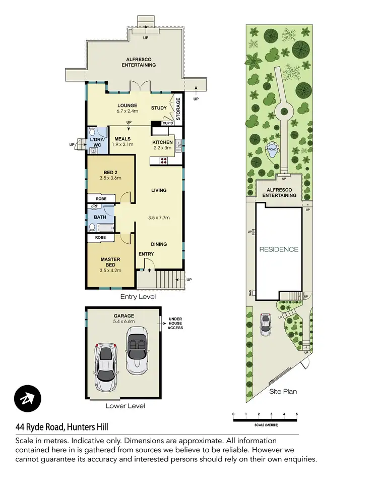 Floorplan of Homely house listing, 44 Ryde Road, Hunters Hill NSW 2110