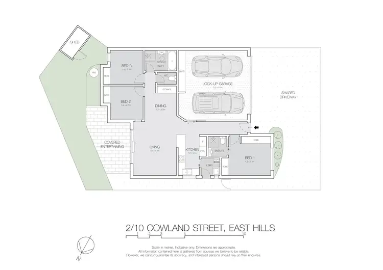 Floorplan of Homely villa listing, 2/10 Cowland Avenue, East Hills NSW 2213