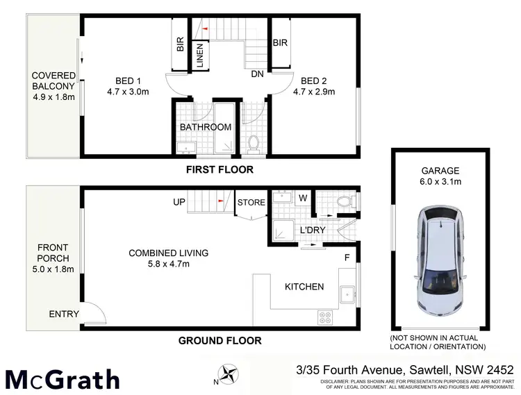 Floorplan of Homely villa listing, 3/35 Fourth Avenue, Sawtell NSW 2452