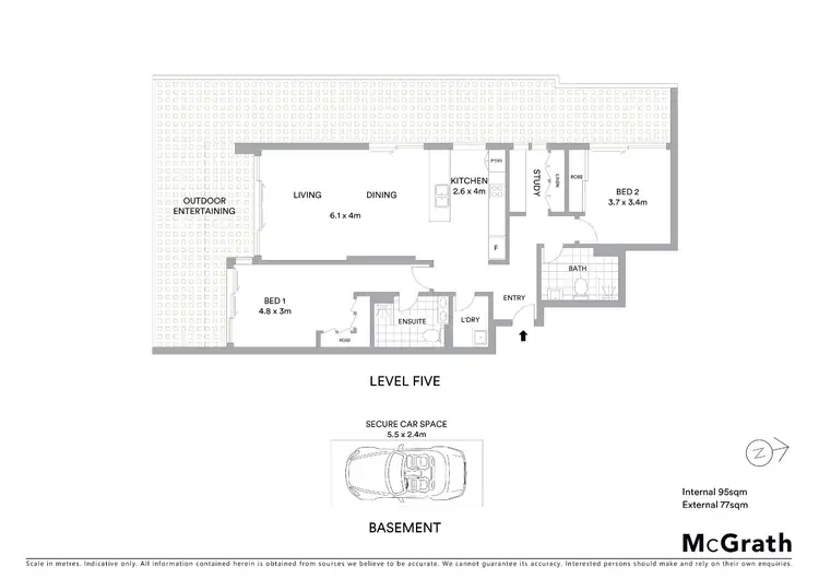 Floorplan of Homely apartment listing, 501/72 Donnison Street, Gosford NSW 2250