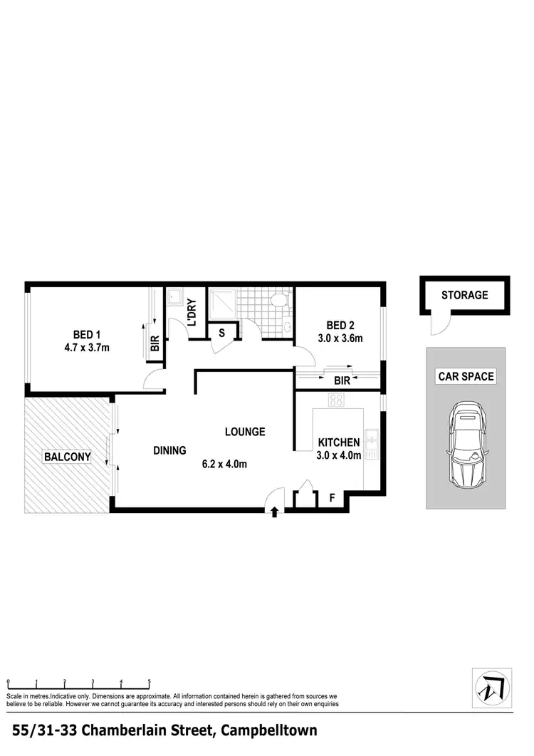 Floorplan of Homely apartment listing, 55/31-35 Chamberlain Street, Campbelltown NSW 2560