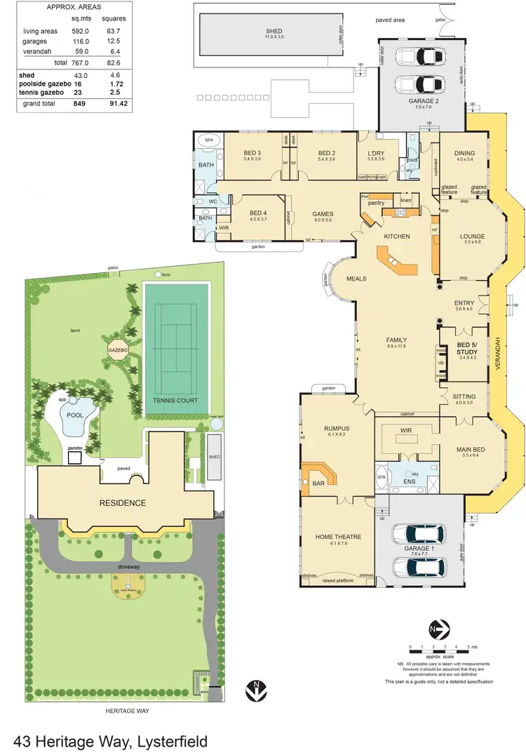 Floorplan of Homely house listing, 43 Heritage Way, Lysterfield VIC 3156