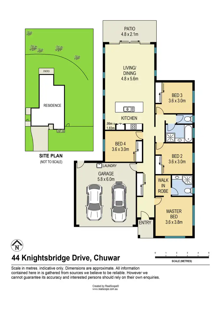 Floorplan of Homely house listing, 44 Knightsbridge Drive, Chuwar QLD 4306