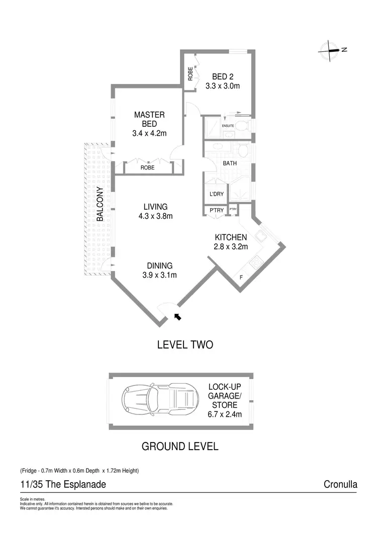 Floorplan of Homely apartment listing, 11/35 The Esplanade, Cronulla NSW 2230