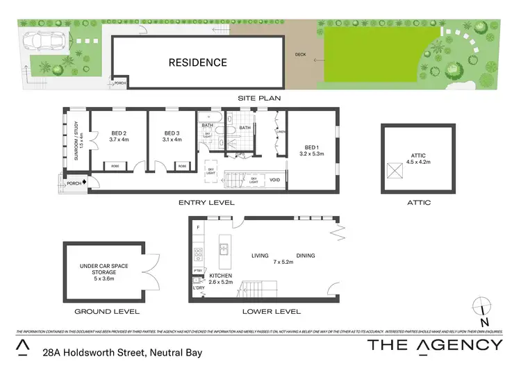 Floorplan of Homely semi-detached listing, 28A Holdsworth Street, Neutral Bay NSW 2089