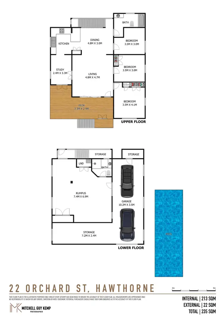 Floorplan of Homely house listing, 22 Orchard Street, Hawthorne QLD 4171