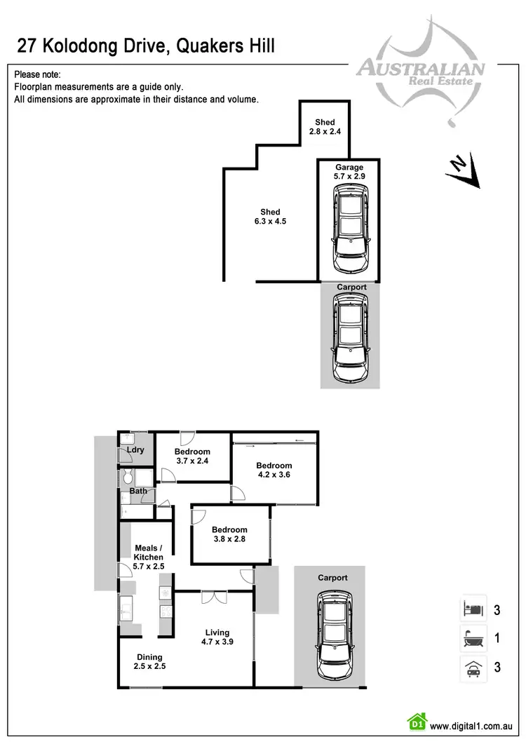 Floorplan of Homely house listing, 27 Kolodong Drive, Quakers Hill NSW 2763
