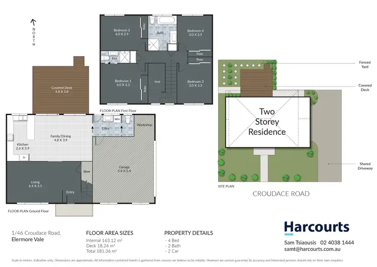 Floorplan of Homely townhouse listing, 1/46 Croudace Road, Elermore Vale NSW 2287