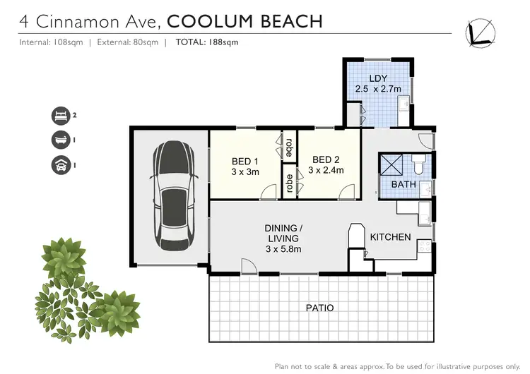 Floorplan of Homely house listing, 4 Cinnamon Avenue, Coolum Beach QLD 4573